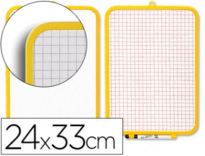 QUADRO BRANCO MAGNETICO 24x33  2 LADOS MARC+APAG