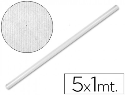 PAPEL KRAFT 1x5mt BRANCO