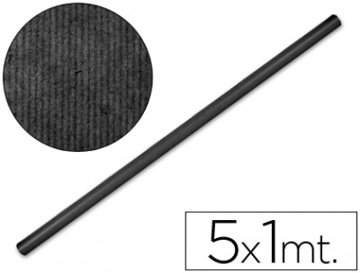 PAPEL KRAFT 1x5mt PRETO