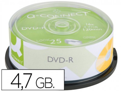 DVD-R Q-CONNECT KF00255 (25) 4,7GB 120MIN.16x
