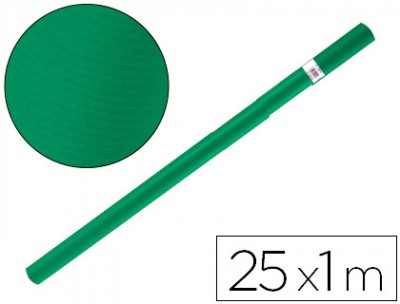 PAPEL KRAFT LIDERPAPEL VERDE MUSGO ROLO 25X1 MT
