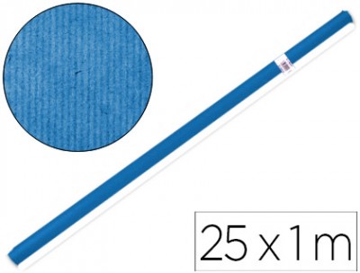 PAPEL KRAFT ROLO-AZUL.1MT X 25MT.65 GRS/M2
