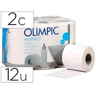 PAPEL HIGIENICO OLIMPIC 2 CAPAS - PACK 12 ROLOS